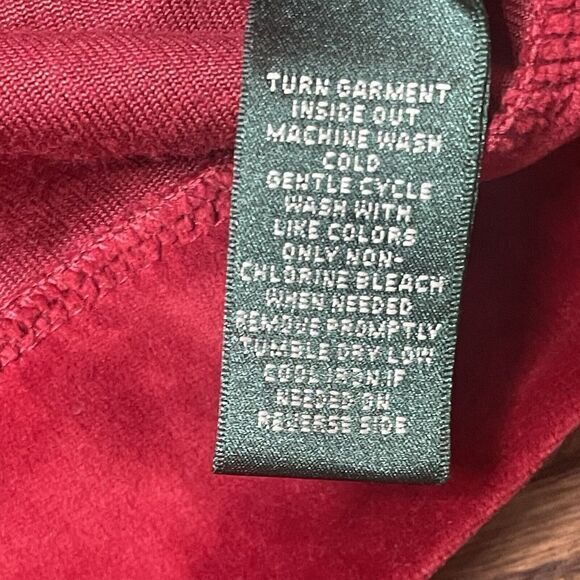 Vintage Lauren Ralph Lauren Velvet Full Zip Jacket Gold Crest‎ Womens PS Velour - Picture 8 of 8